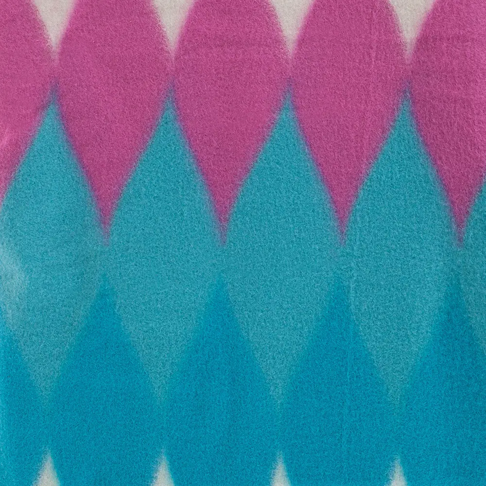 Плед «Ромб» 130х170 см флис цвет бирюзовый Santreyd STLM-2001345 - Вид №1