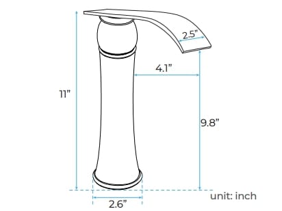 Электронный смеситель для раковины с высоким полом Fontana Showers FS2204-W ARCH-00074327 - Вид №2