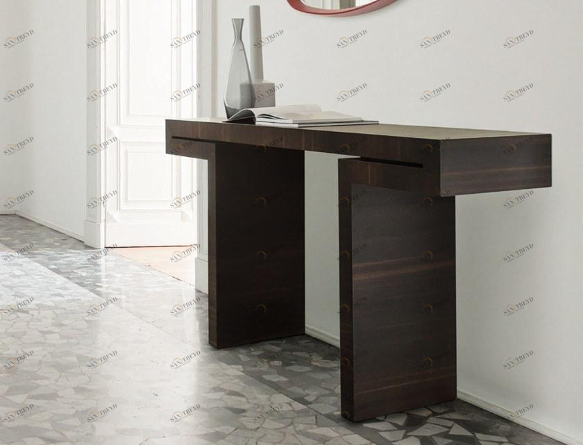 Porada Прямоугольная консоль из дуба Iron sun-id-1504407