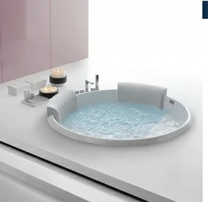 Круглая ванна встроенная Bolla 160 см с аэромассажем 2BOA1N5