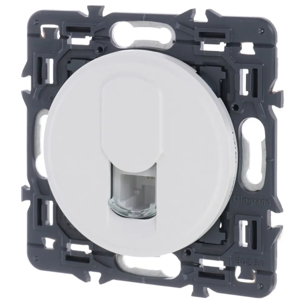 Розетка телефонная Legrand Celiane RJ11, цвет белый STLM-2109645