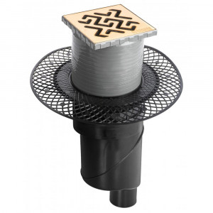 092060 Трап водосток PLATZ Antik 100х100  Berges PLATZ Antik