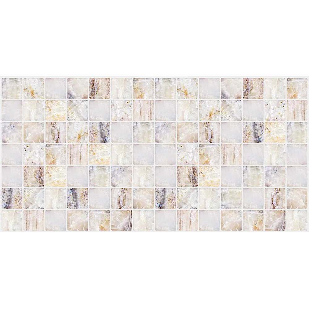 Панель ПВХ Каррарский мрамор 3x955x480 мм 0.46 м² Santreyd STLM-2002489 - Вид №1