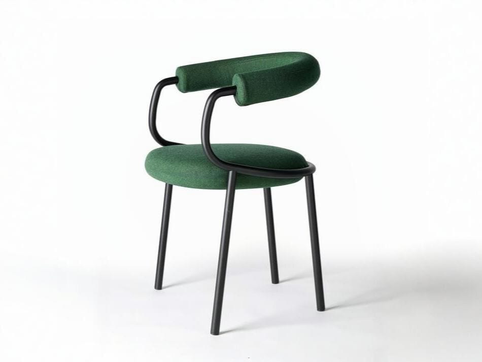 Стальное кресло с подлокотниками с открытой спинкой S-CAB Коала ARCH-00046478