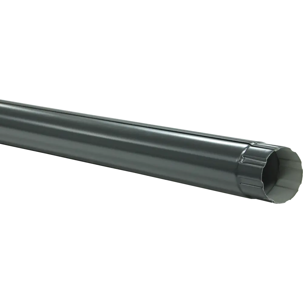 Труба водосточная GL PE 90 мм 3 м RAL7024 серый Grand Line STLM-2051384