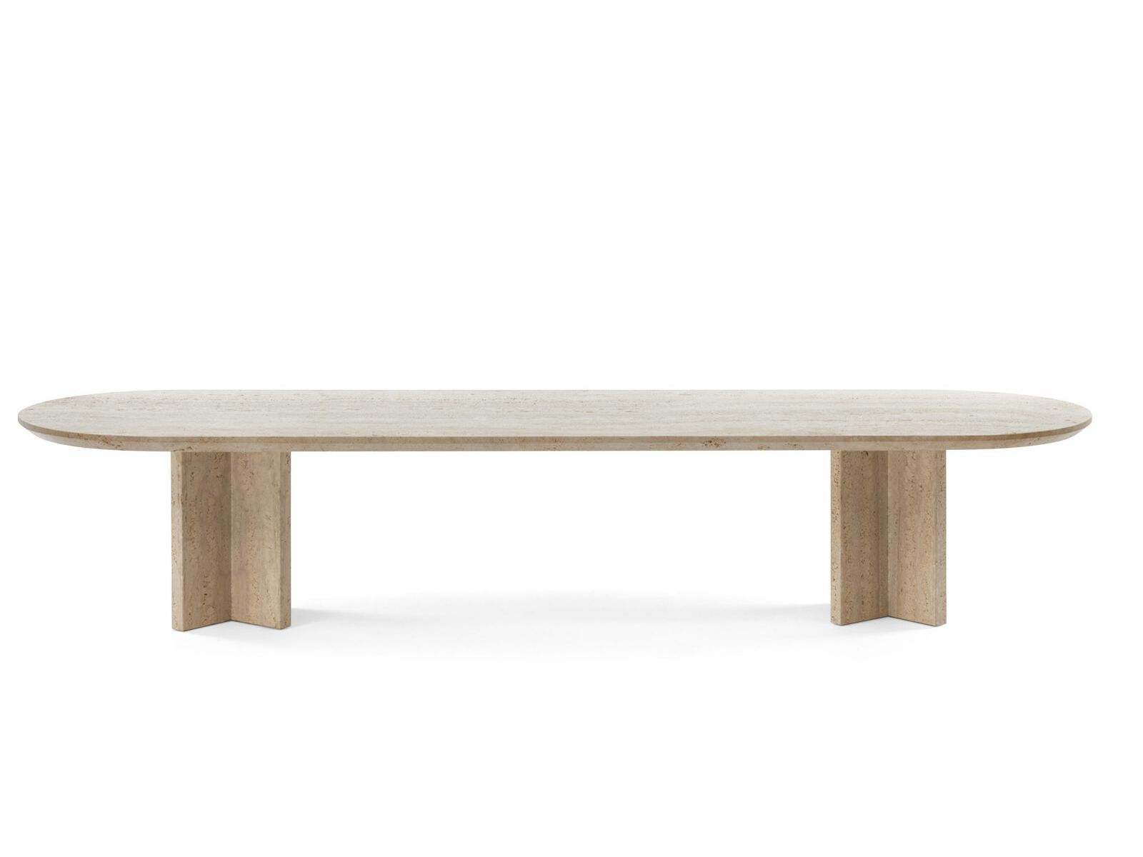Овальный журнальный столик из травертина Lando TIVOLI ARCH-00042914