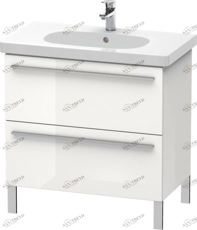 XL651602222 X-Large Тумбочка напольная Белый глянцевый декор Duravit