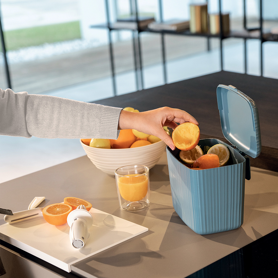 185700206 Контейнер для пищевых отходов bio wasty, желтый Guzzini  - Вид №3