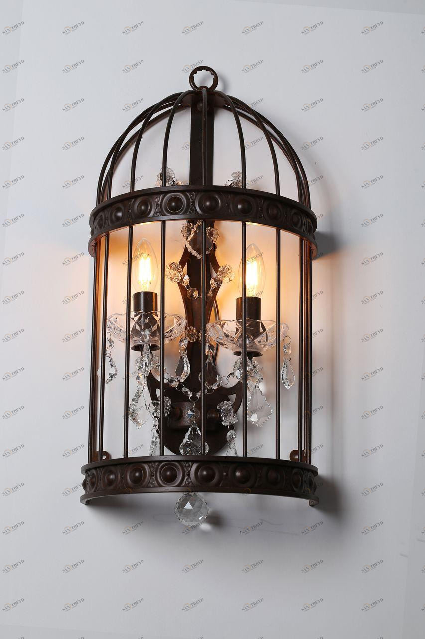 Бра Favourite Gabbia 1890-2W FAVOURITE КЛЕТКИ, СВЕЧА 077756 Коричневый 