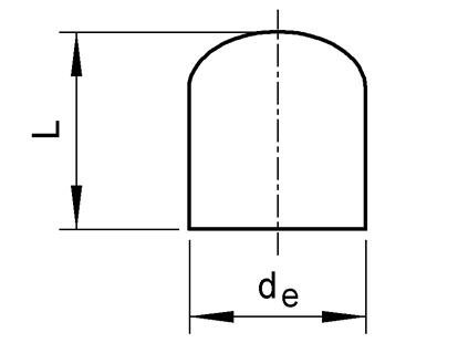 SANIT 672208206 Заглушка, PP, SDR 17,6, длинные  - Вид №1
