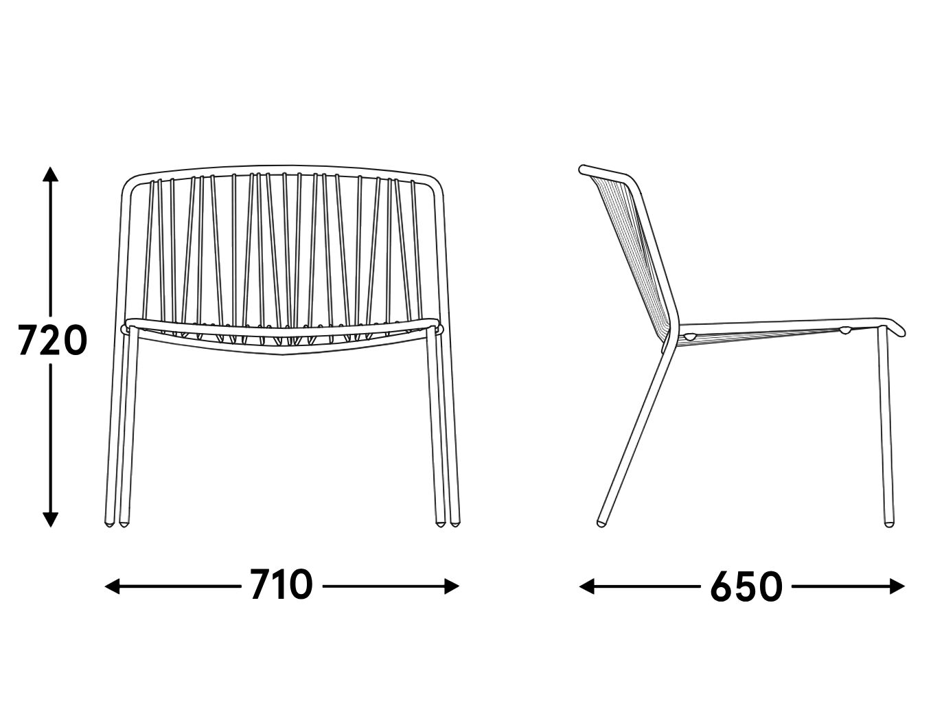 Стул для сада с порошковым покрытием MDD Bris ARCH-00050804 - Вид №4