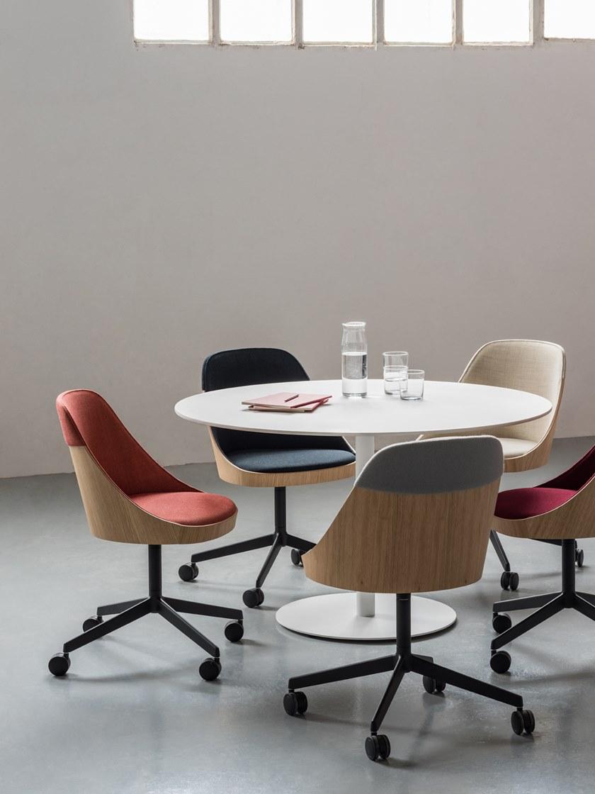 ENEA Офисное кресло из дуба с 4-мя спицами на колесиках Kaiak sun-id-1491078 - Вид №4