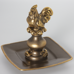 72015 Подставка для пасхальных яиц Петушок Бронза BOGACHO