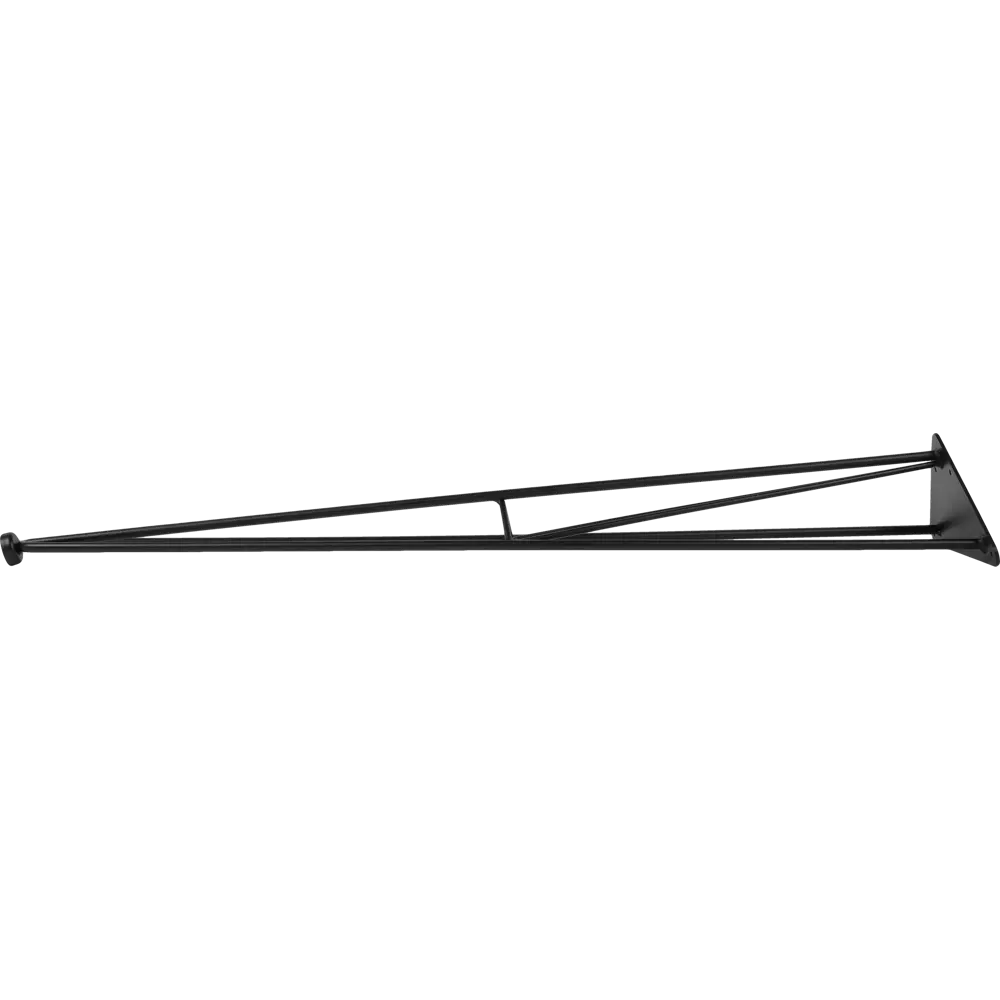 Ножка фигурная высота 730 мм чёрная ELIKOR STLM-2115883 - Вид №4