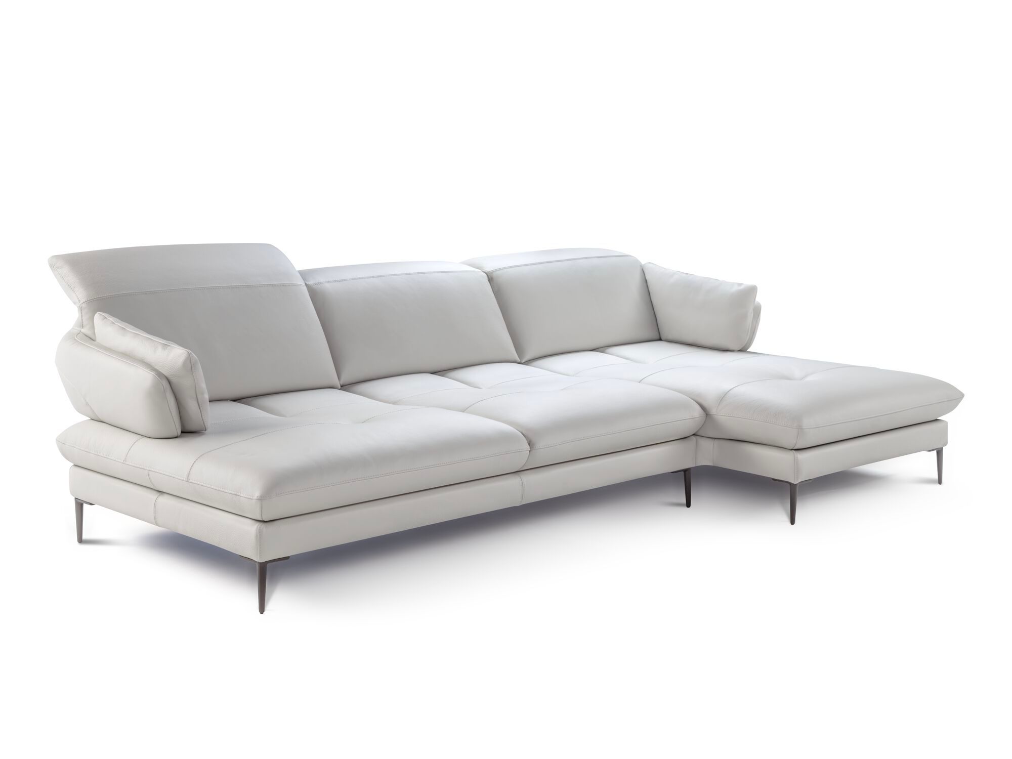 Модульный кожаный диван с подголовником и полуостровом Calia Italia премиум ARCH-00035018 - Вид №2