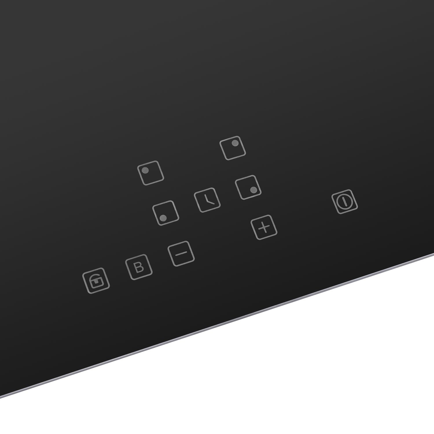 HI64BK Электрическая панель / индукционная, шхдхв: 590х520х62 мм, сенсорное управление, 4 конфорки, стеклокерамика, замок от детей, таймер, черная HOMSAir Santreyd  - Вид №3