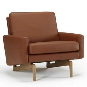 Кресло Egsmark, лакированный дуб, коричневое