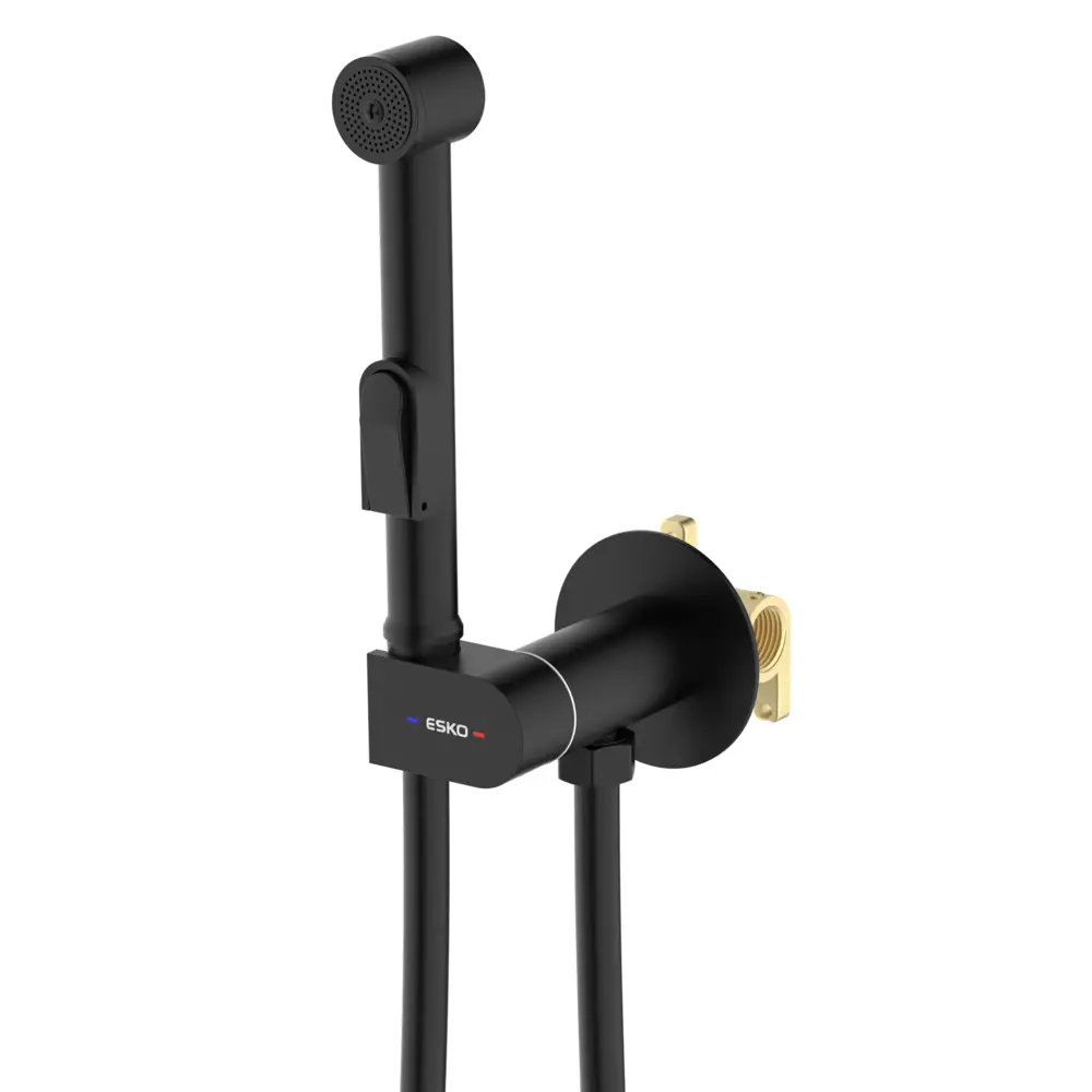 Гигиенический душ Esko Marburg набор со смесителем цвет черный STLM-2203240