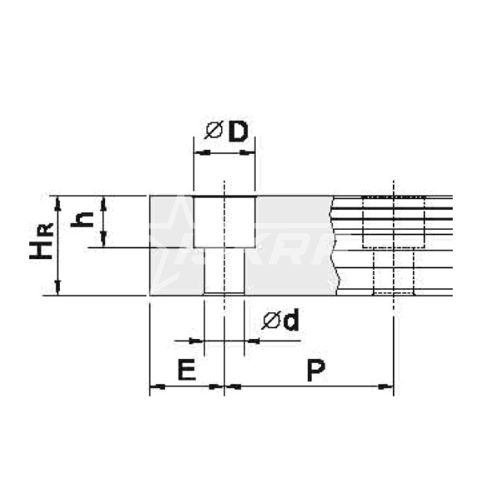 IS499 Направляющая HGR45 ISKRA  - Вид №1