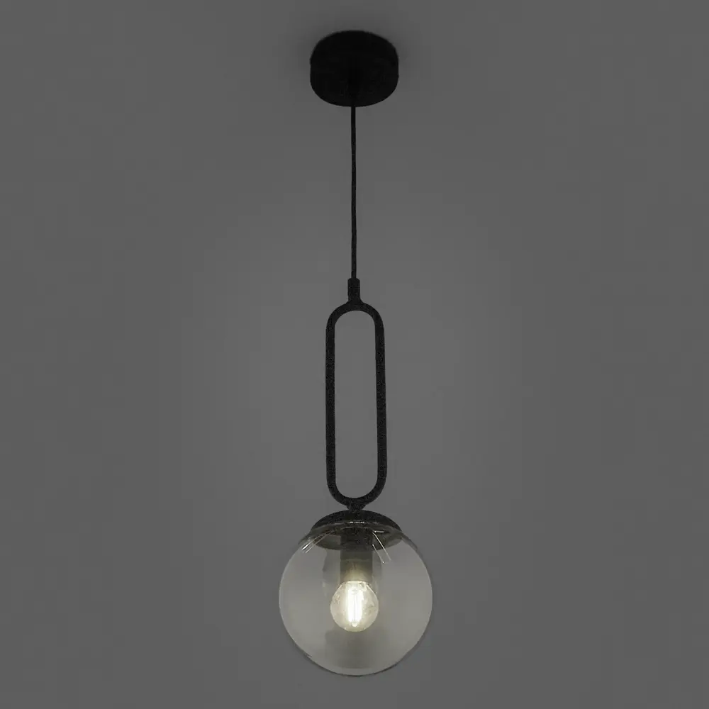 Подвесной светильник Vitaluce Флейта 1 лампа 3м² Е14 цвет черный матовый STLM-2170914 - Вид №1