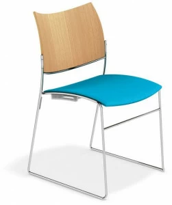 Casala Стул для конференций, штабелируемый салазками Curvy 3289-00