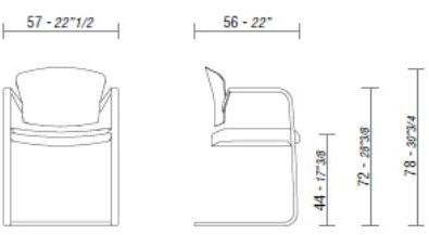 ESTEL GROUP Консольный стул с тканевой обивкой Cameo sun-id-1459041 - Вид №2