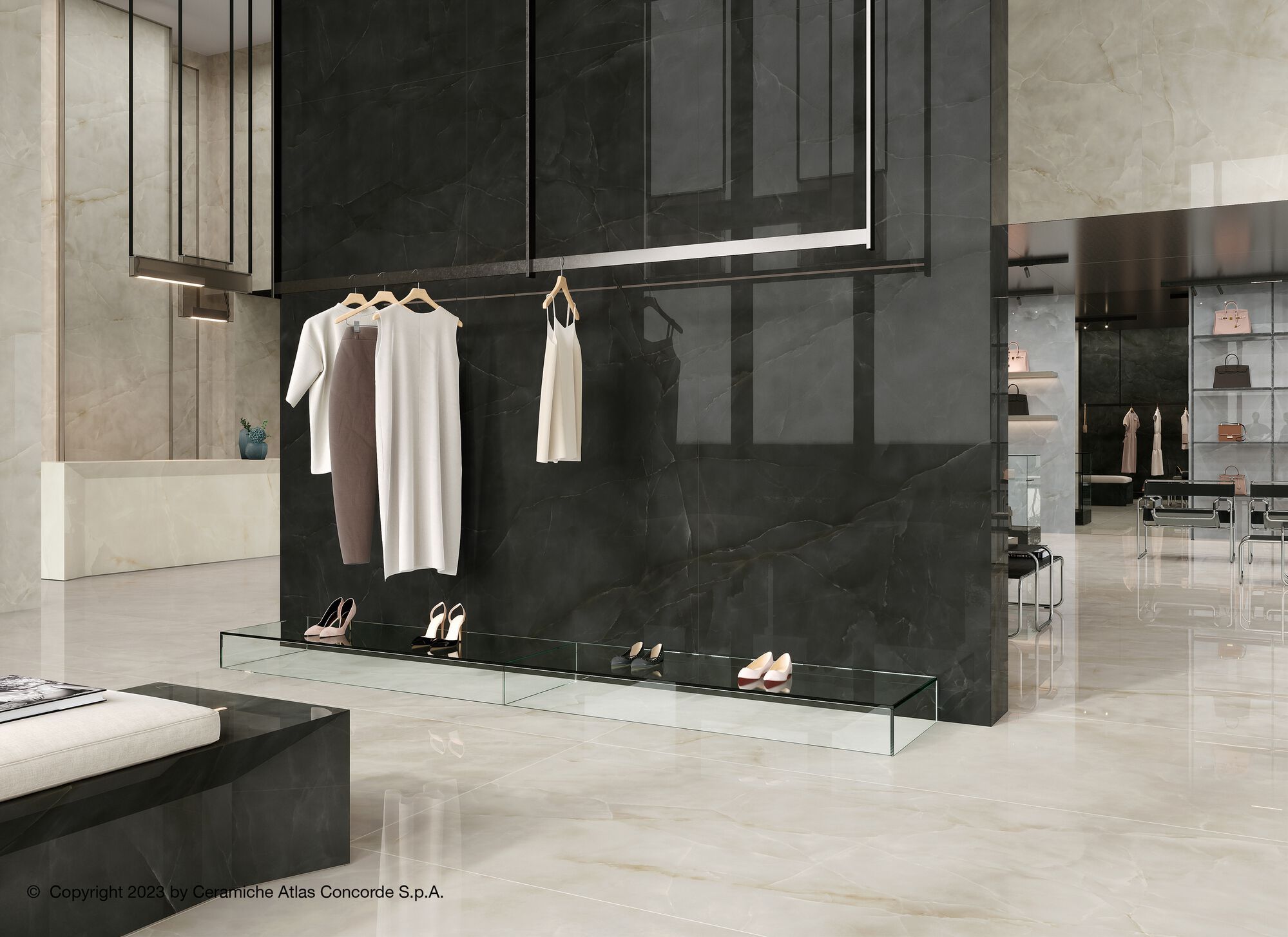 Напольное / керамогранит с эффектом оникса Atlas Concorde Marvel Onyx ARCH-00100320 - Вид №40