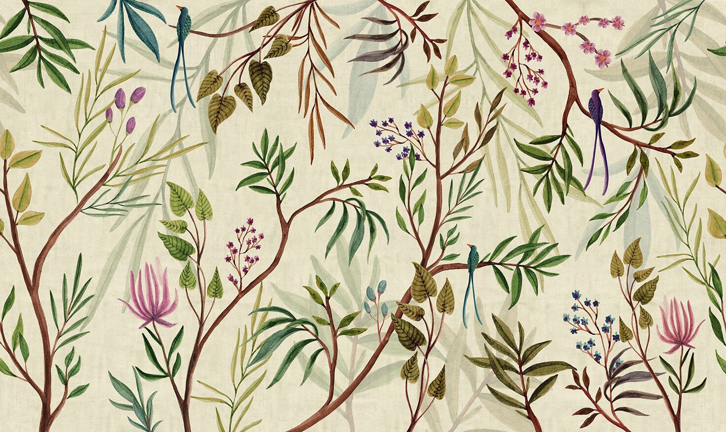 Обои с цветочными мотивами Jannelli&Volpi IMARI ARCH-00105653 - Вид №2
