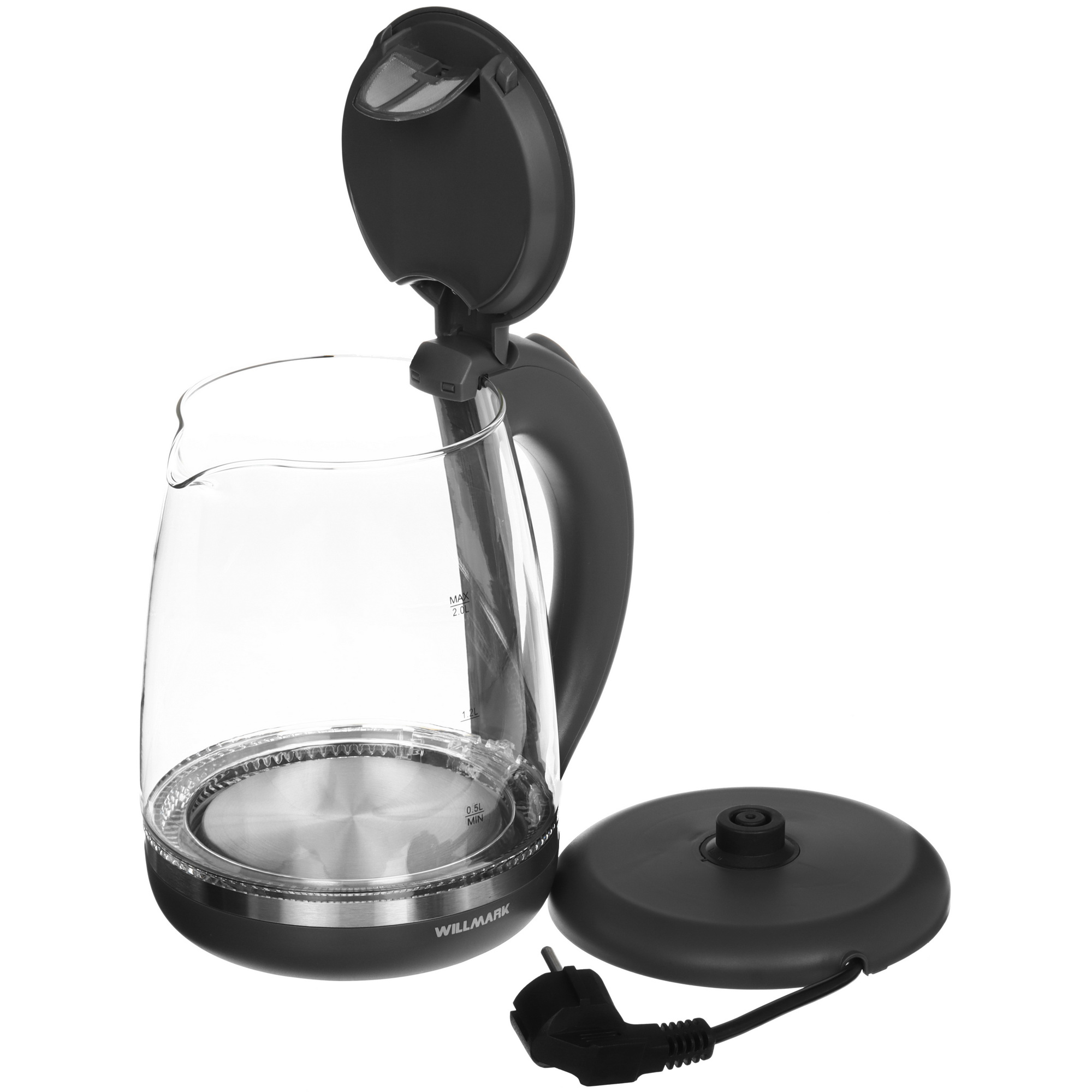 5343857 Электрочайник WILLMARK WEK-2005G серый STDN-0143065 - Вид №4