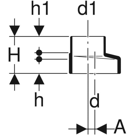 308.050.14.1 Переход эксцентриковый Geberit Silent-db20, короткий Geberit  - Вид №2