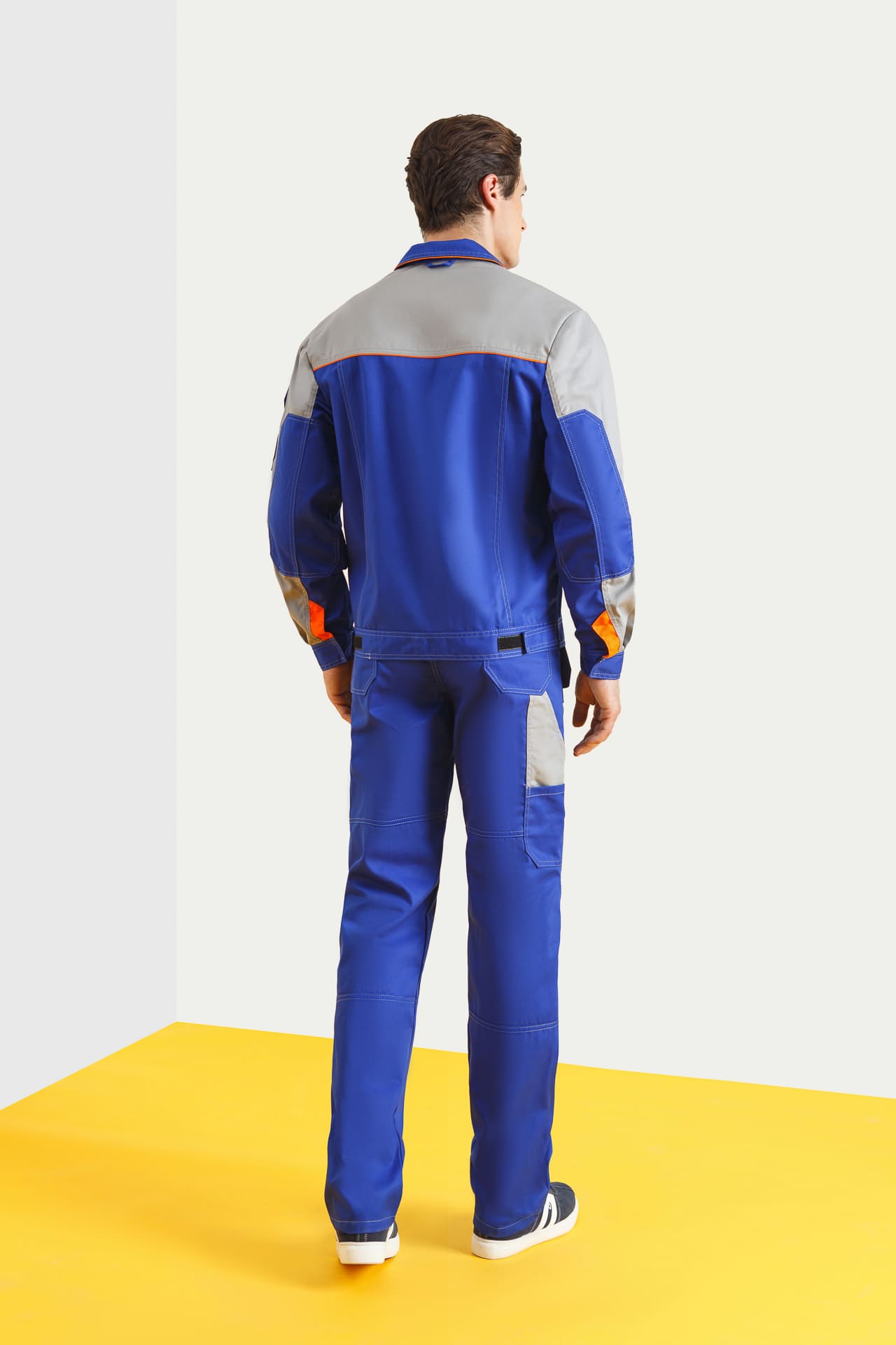 4957406 Куртка "Профессионал" василек со светло-серым  Летняя спецодежда  размер 52-54/182-188  - Вид №4