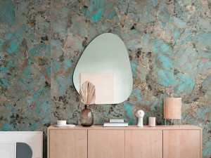 Пол / керамогранит с мраморным эффектом