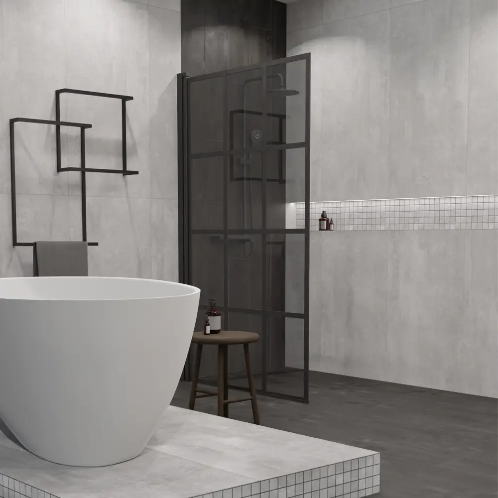 Глазурованный керамогранит Abgres Fresco 60x120 см 1.44 м² матовый цвет серый Santreyd STLM-2187908
