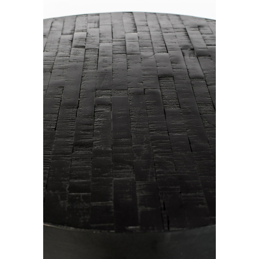 Стол Maze, круглый, черный White Label Living 2100084 - Вид №2