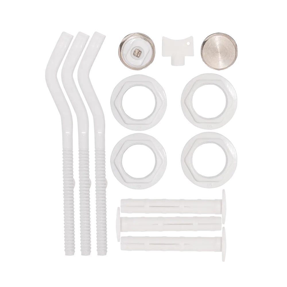 Монтажный комплект для радиатора MONLID 1"x3/4" сталь с кронштейном белый 10 шт STLM-2208324