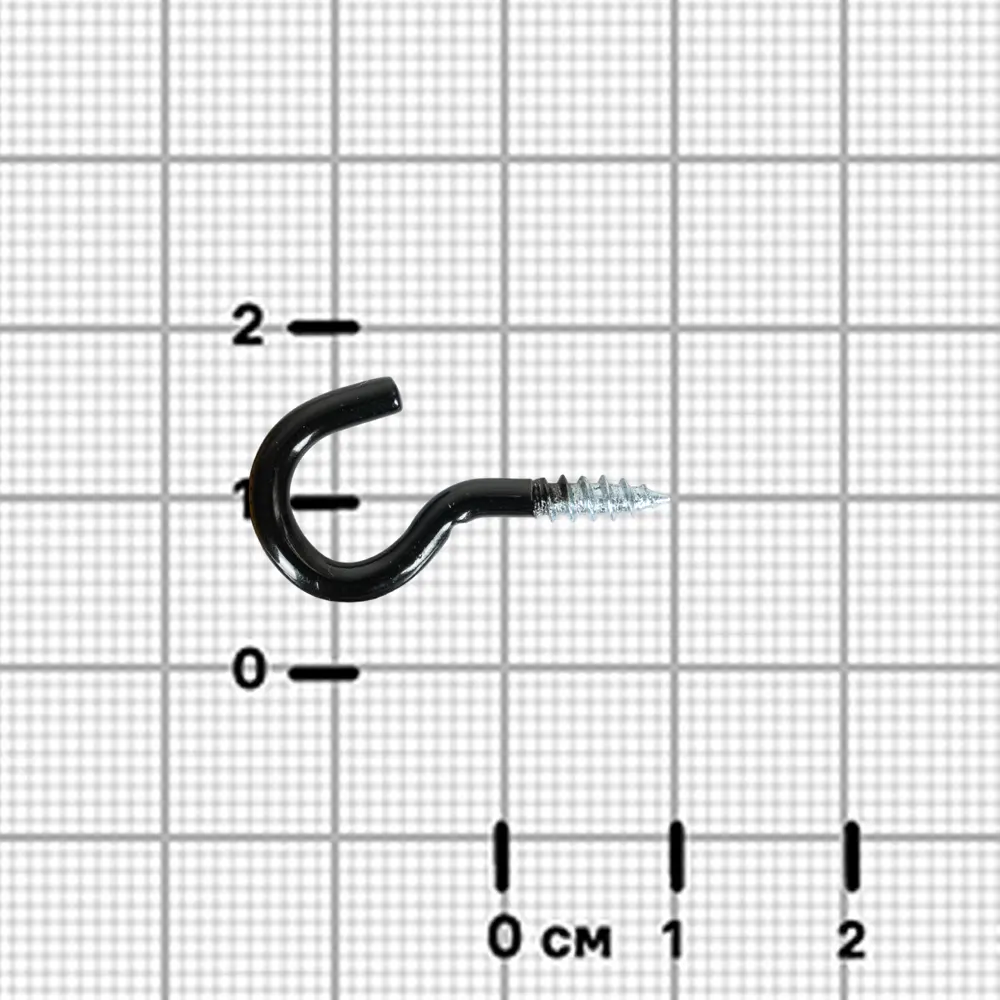 Шуруп-крюк 3x10 мм сталь RAL9003 15 шт Santreyd STLM-2002974 - Вид №1