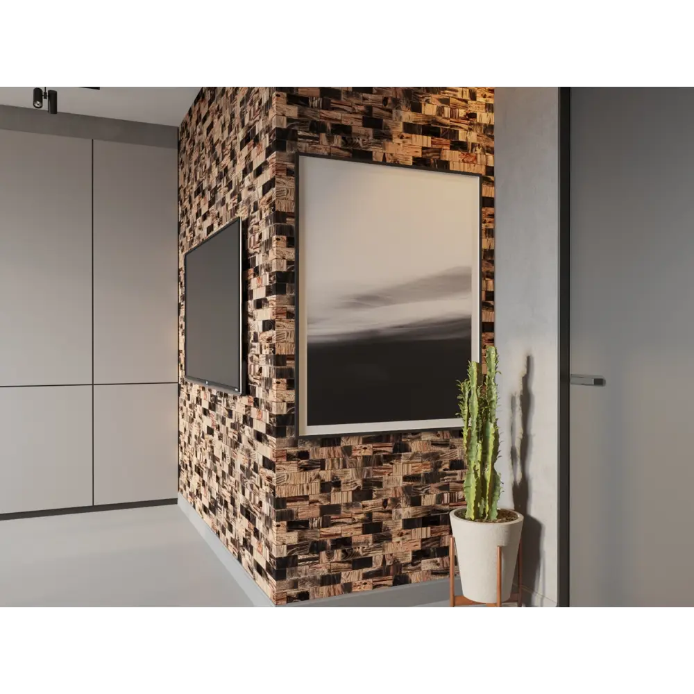 Деревянная мозаика БОУЛ 50x100 мм 300x300 мм Santreyd STLM-2059633