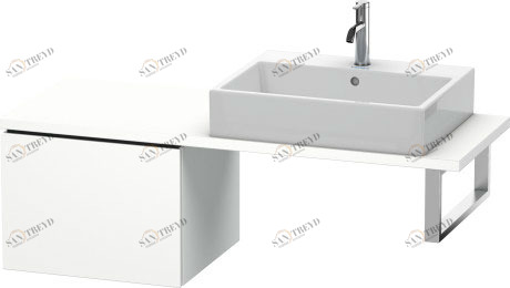 LC582201818 Шкафчик для компактной консоли L-Cube #LC5822 520 x 477 мм Белый матовый, декор Duravit