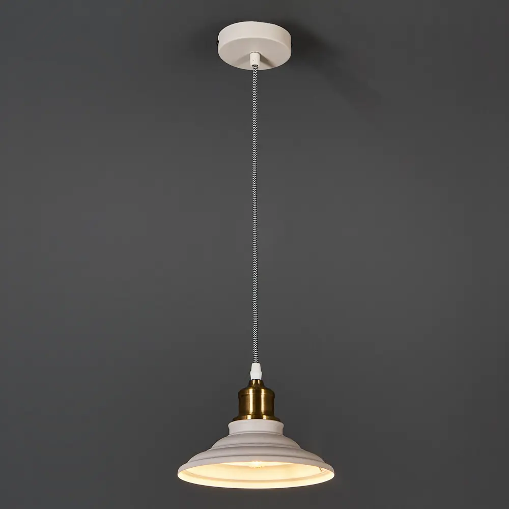 Светильник подвесной Cymbal PL-600 1xE27x40 Вт 2 м² цвет белый CAMELION STLM-2183033