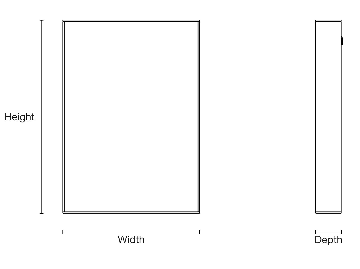 Прямоугольное зеркало с рамой стены Case LUCENT ARCH-00071023 - Вид №2
