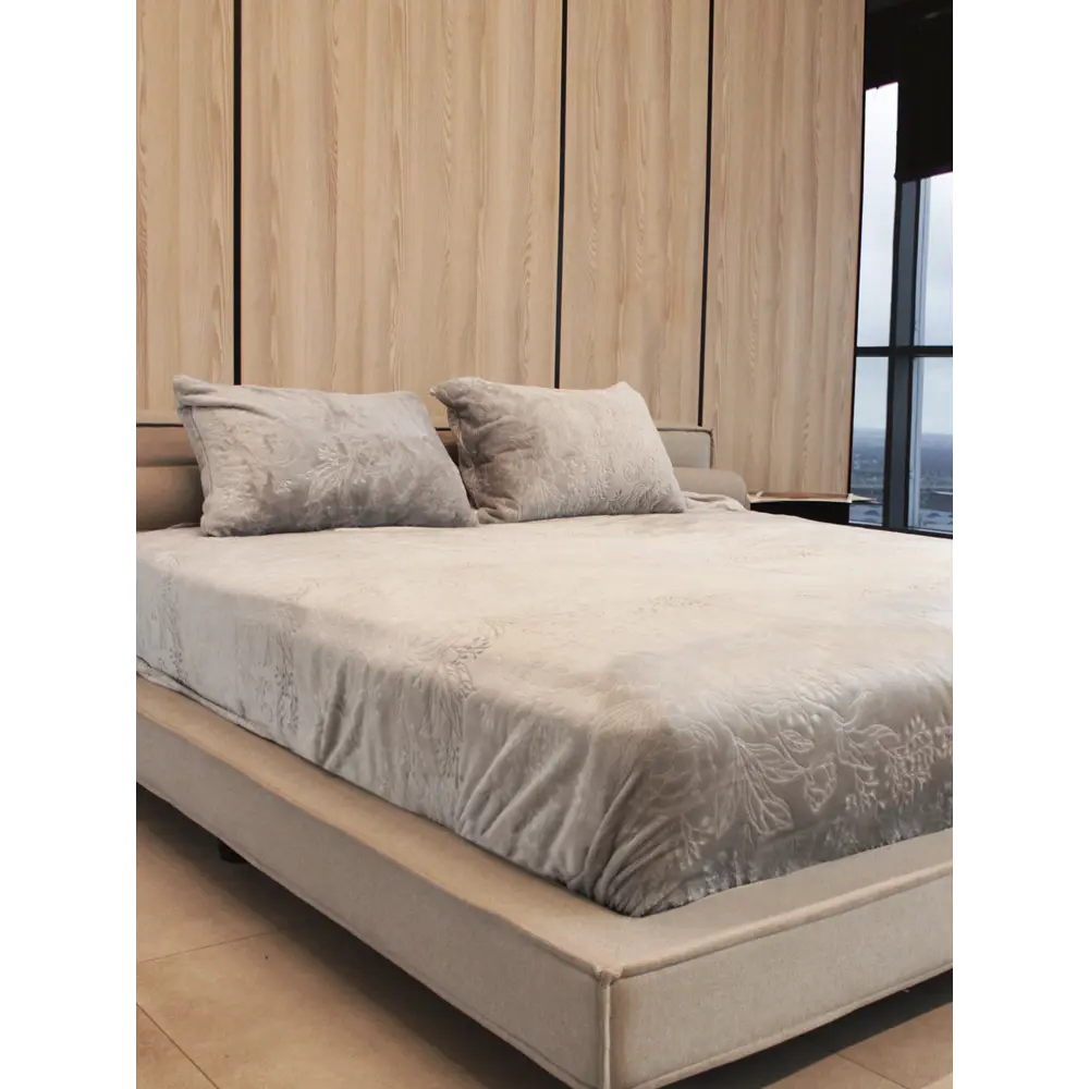 Покрывало Bouquet 240x260 см велсофт цвет кремовый Santreyd STLM-2208176 - Вид №1