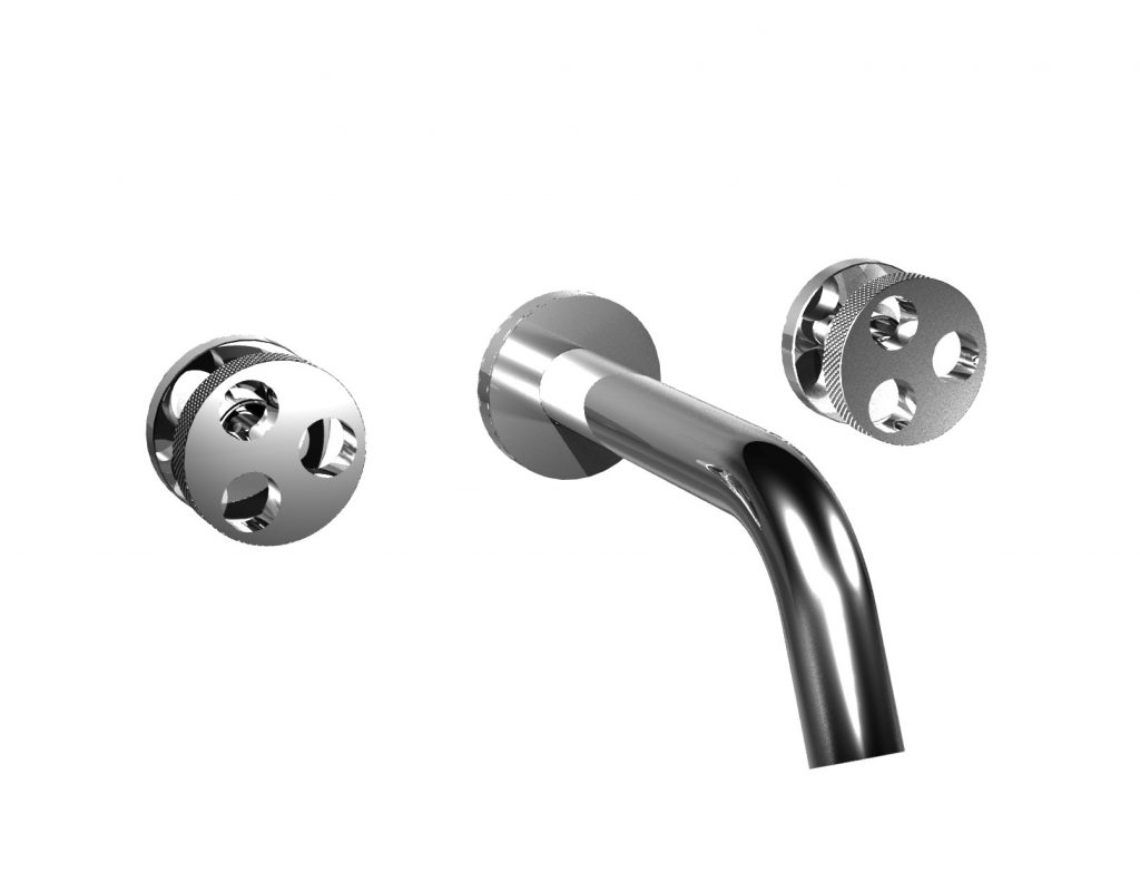 38540 Встроенный смеситель для раковины с тремя отверстиями, 190 мм. носик. Bongio Bowling