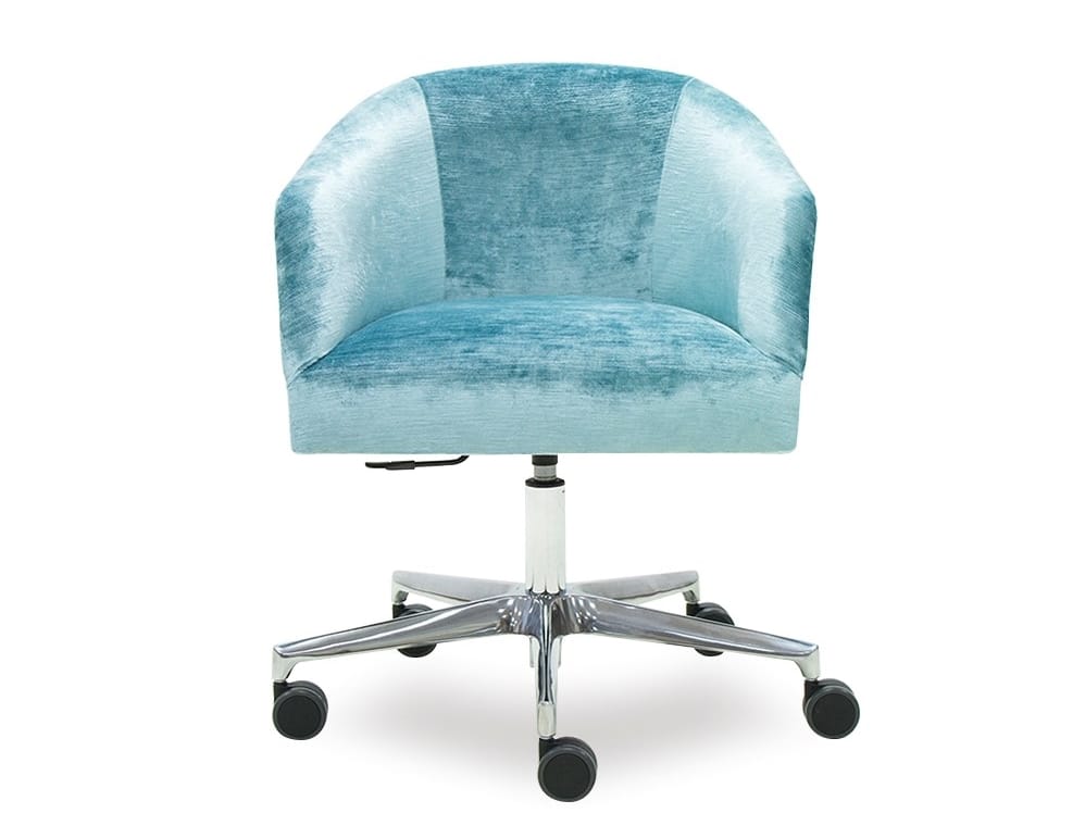 Регулируемый по высоте бархатный офисный стул с подлокотниками с 5 спицами CREARTE COLLECTIONS Жирона ARCH-00134312
