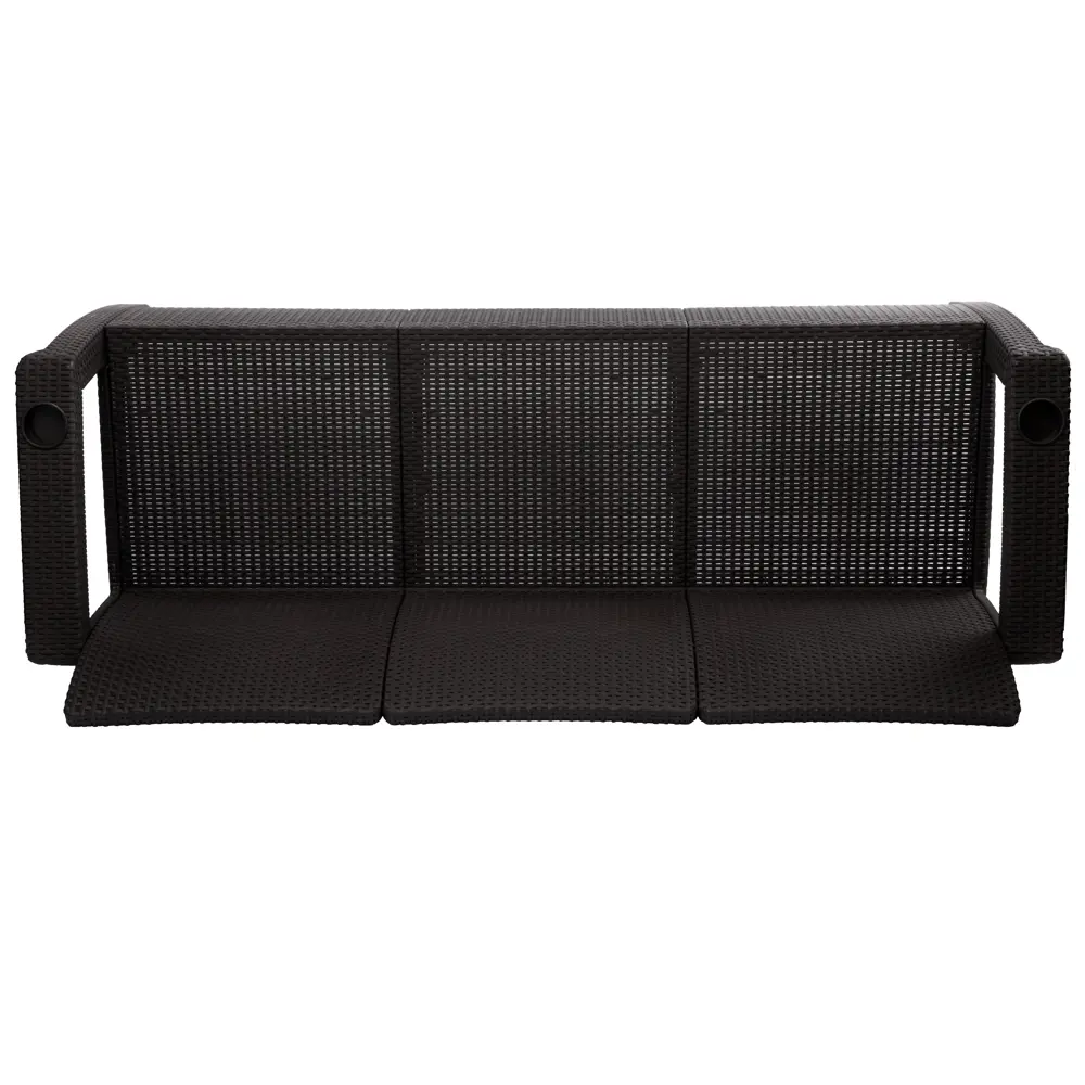 Диван Ротанг-плюс 188x70x79 см полипропилен мокко Santreyd STLM-2004431 - Вид №2