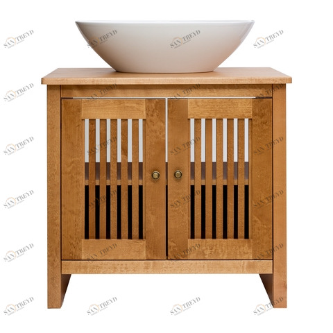 ORANGE тумба напольная Capri-2 75см цвет: тик Хром sun-id-1517342