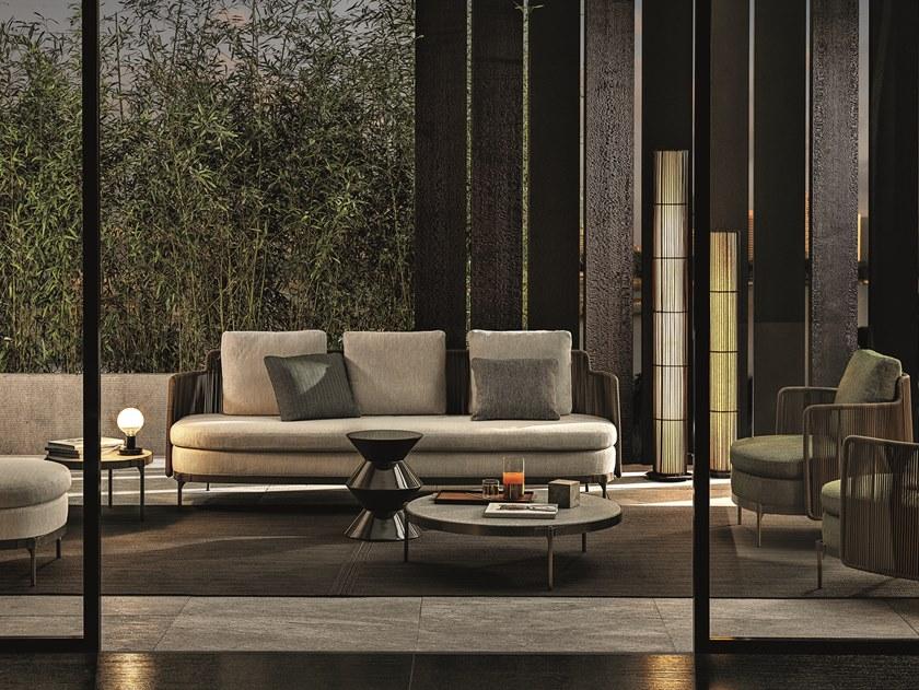 Minotti 3-х местный тканевый садовый диван Tape cord outdoor sun-id-1380104 - Вид №2