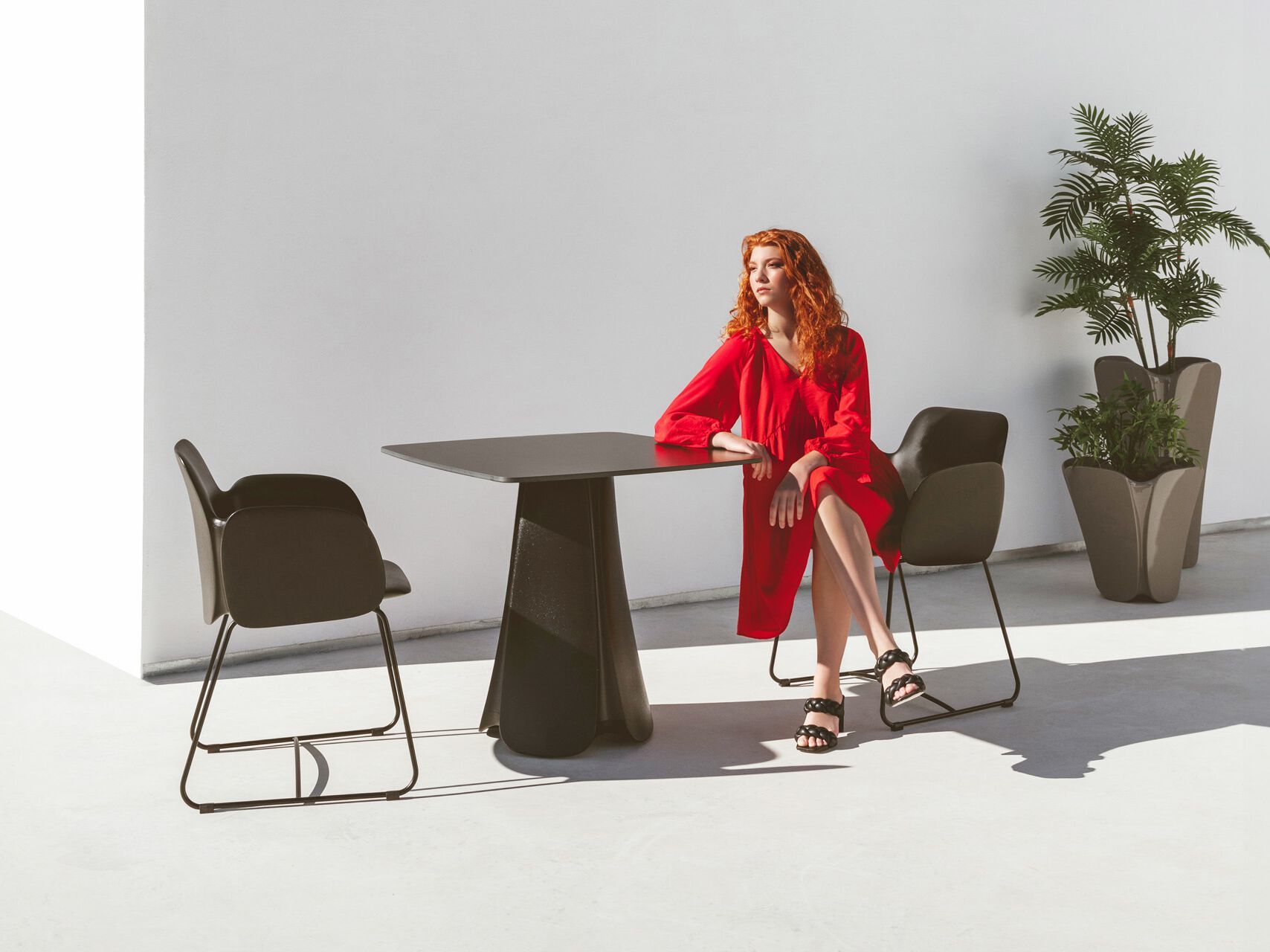 Поли сани сад стул с подлокотниками Vondom Pizzetta ARCH-00113637 - Вид №2