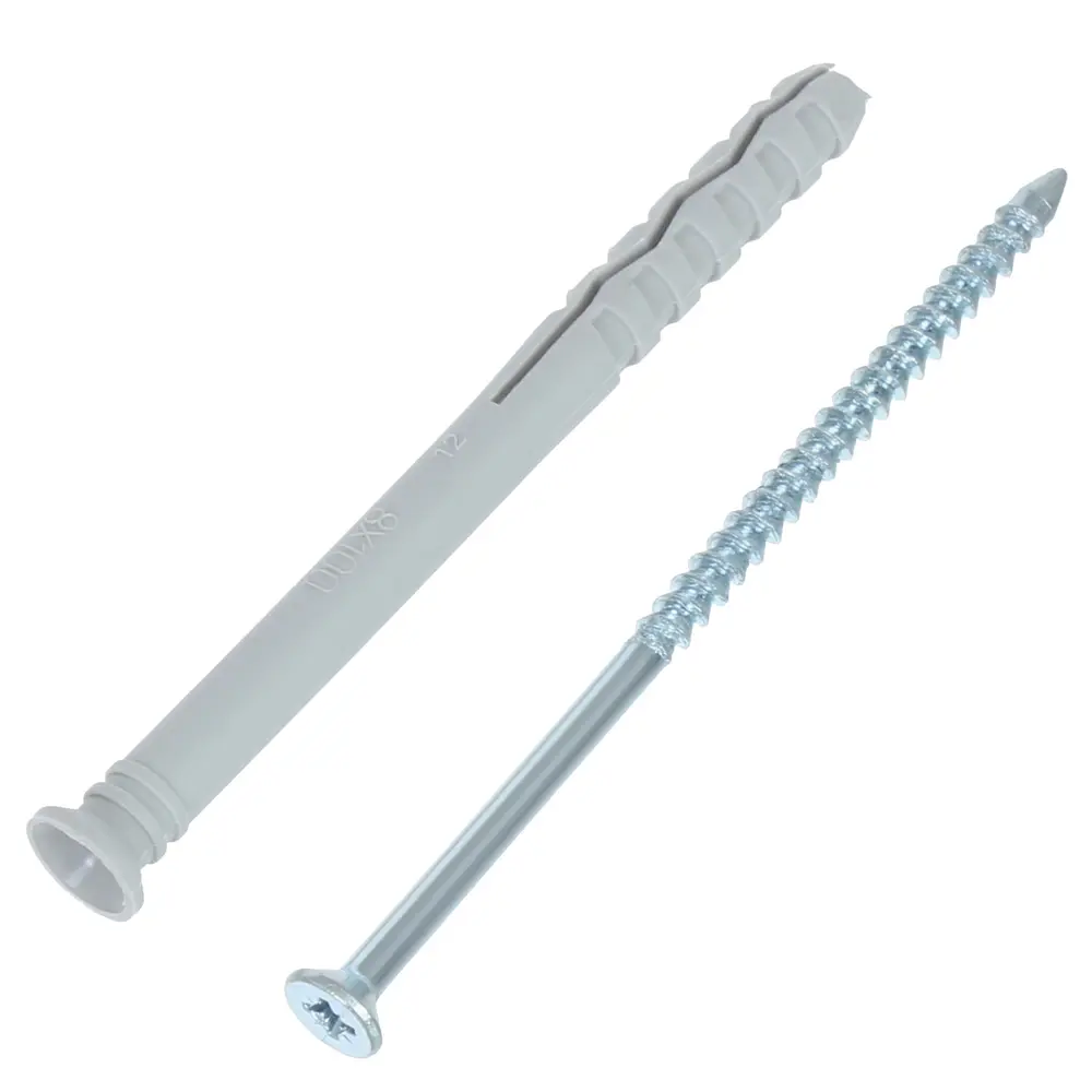 Дюбель-гвоздь потайной Standers 8x100 мм нейлон цвет серый 8 шт STLM-2077979