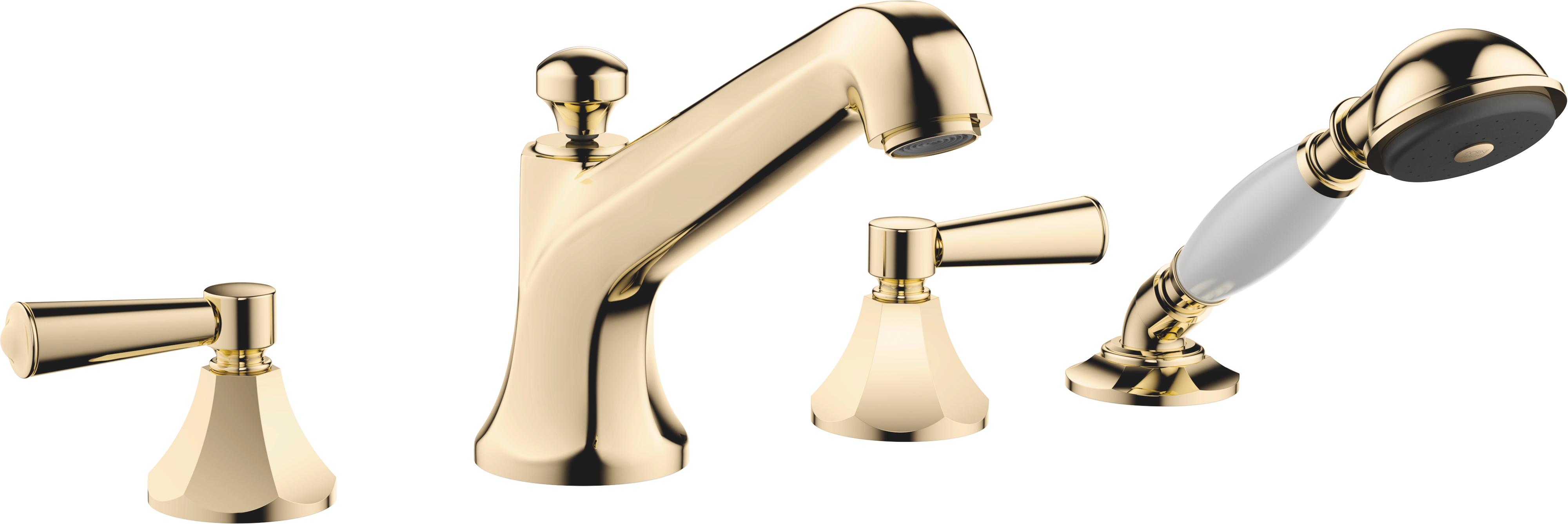 MADISON Душевой набор для ванны, для установки на край ванны или на край плитки - Durabrass (золото 23 карата) 27502370-09