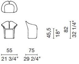 Cappellini Кресло полиэтиленовое с подлокотниками  Frc1  - Вид №8